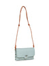 Green piperita Lettera Small mini bag with shoulder strap