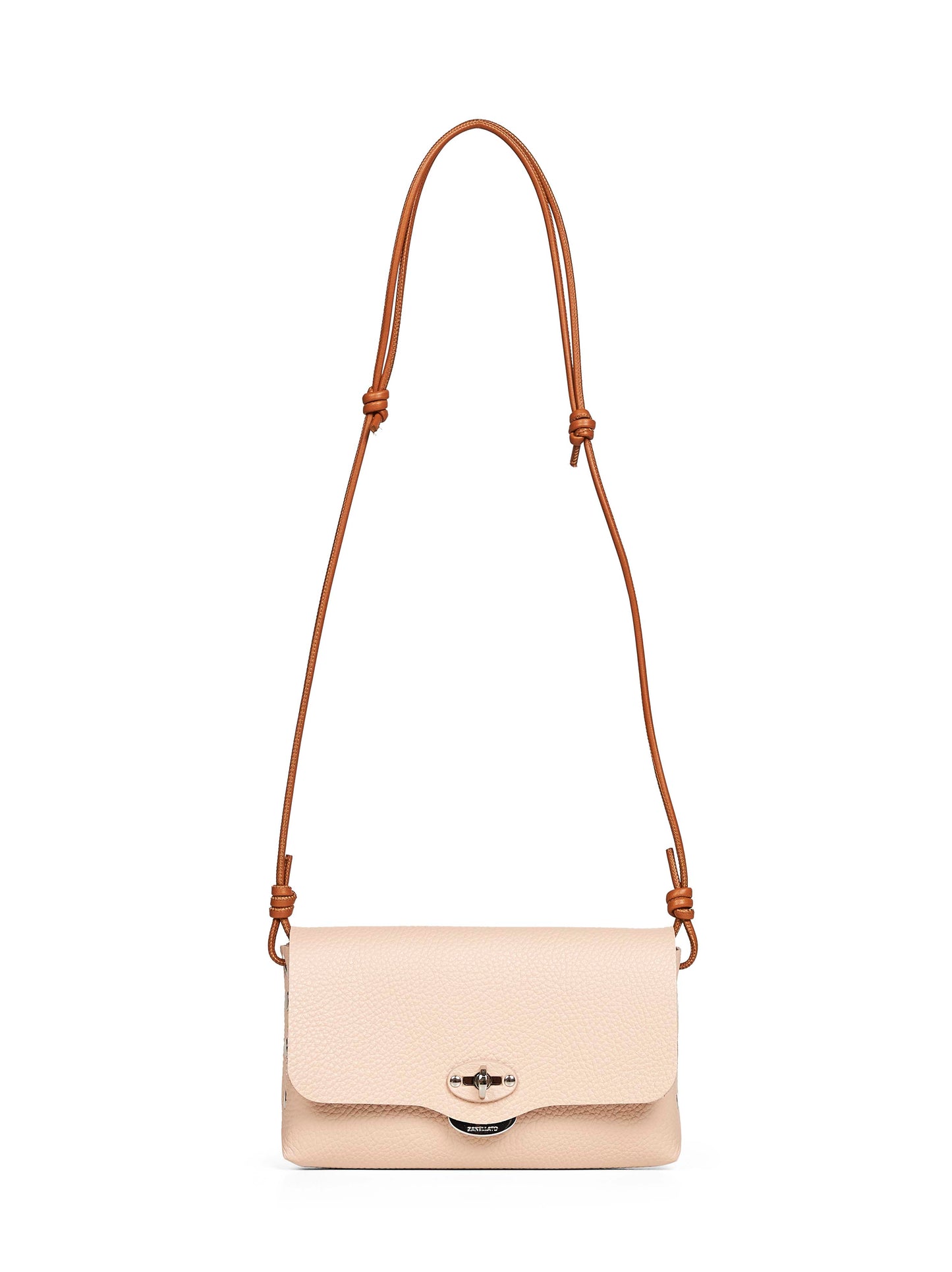 Pink Lettera Small mini bag with shoulder strap