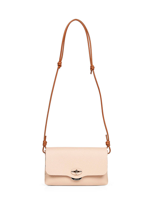 Pink Lettera Small mini bag with shoulder strap