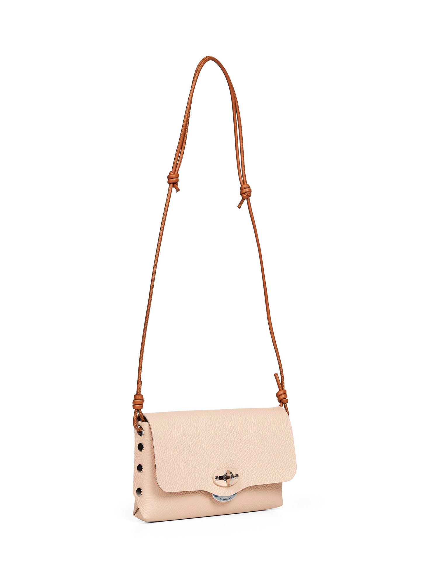 Pink Lettera Small mini bag with shoulder strap