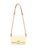 Yellow Lettera Small mini bag with shoulder strap