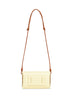 Yellow Lettera Small mini bag with shoulder strap