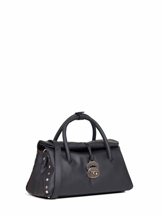 Black lavagna Ribolla Dotta Small handbag
