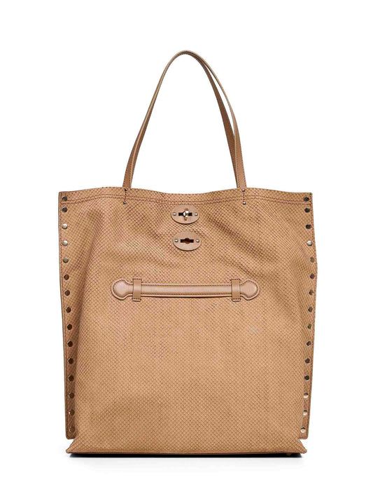 Beige maggese A'spasso Medium tote bag