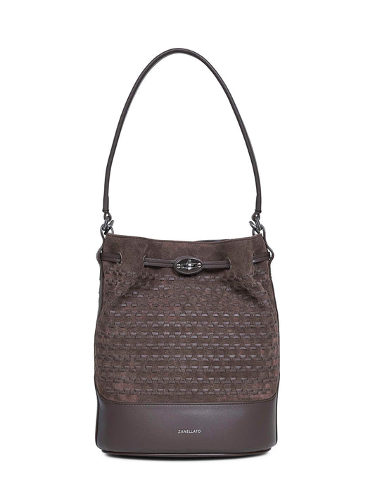 Brown torrone Monda' Small handbag