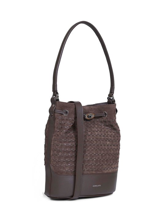 Brown torrone Monda' Small handbag