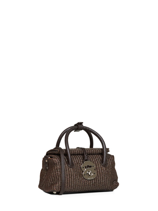 Borsa a mano Dotta Baby marrone sottobosco