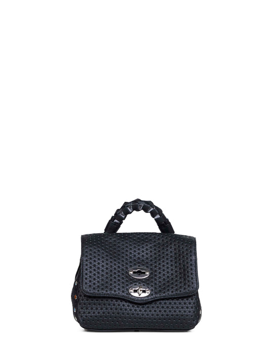 Borsa a mano Postina Baby nero lavagna