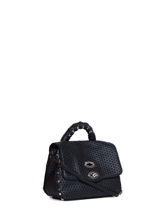 Borsa a mano Postina Baby nero lavagna