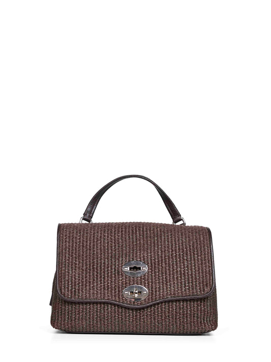 Borsa a mano Postina Small marrone sottobosco