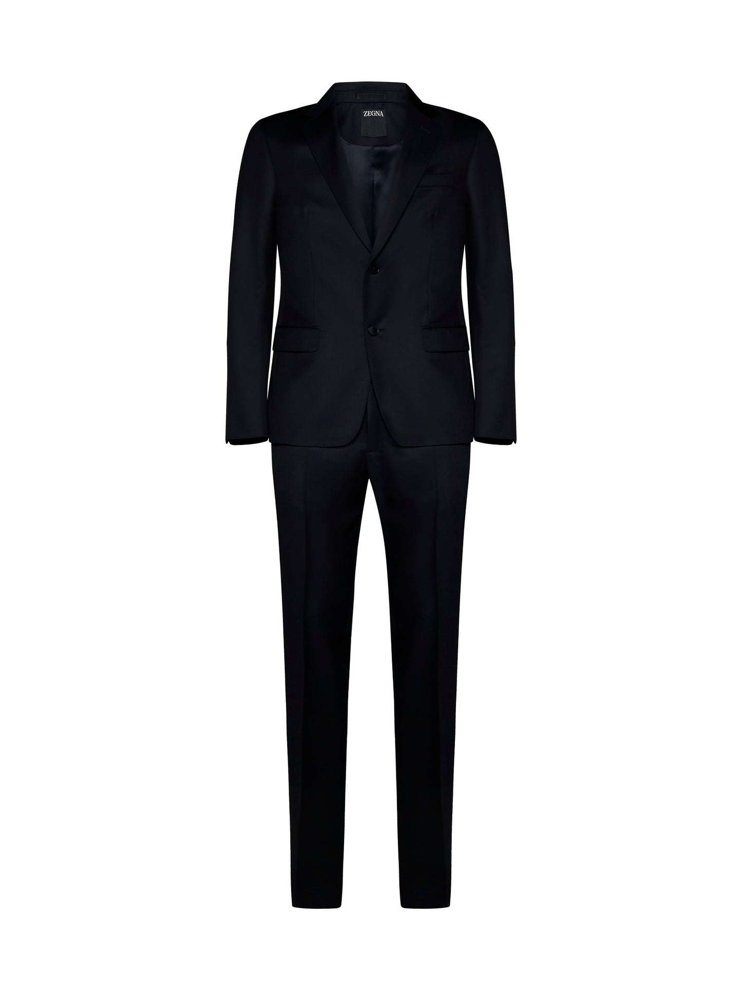 Wool and mohair single-breasted suit