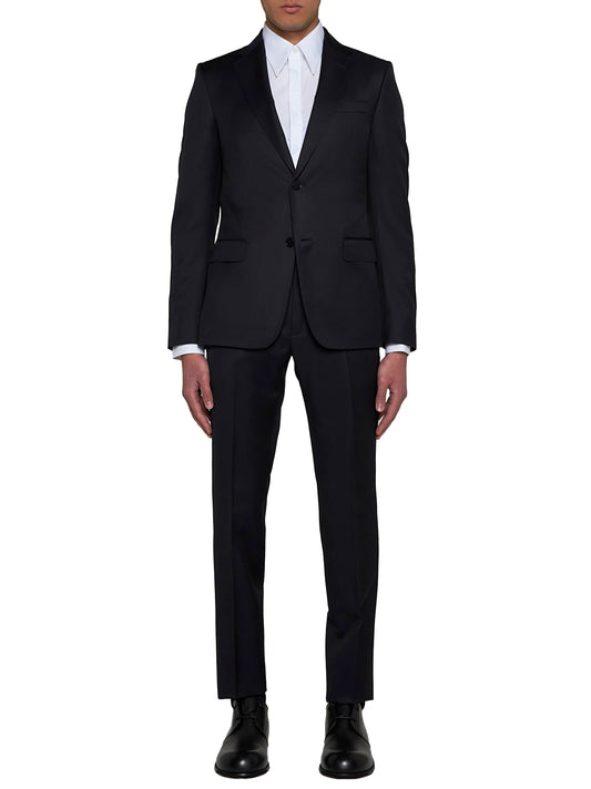 Wool and mohair single-breasted suit