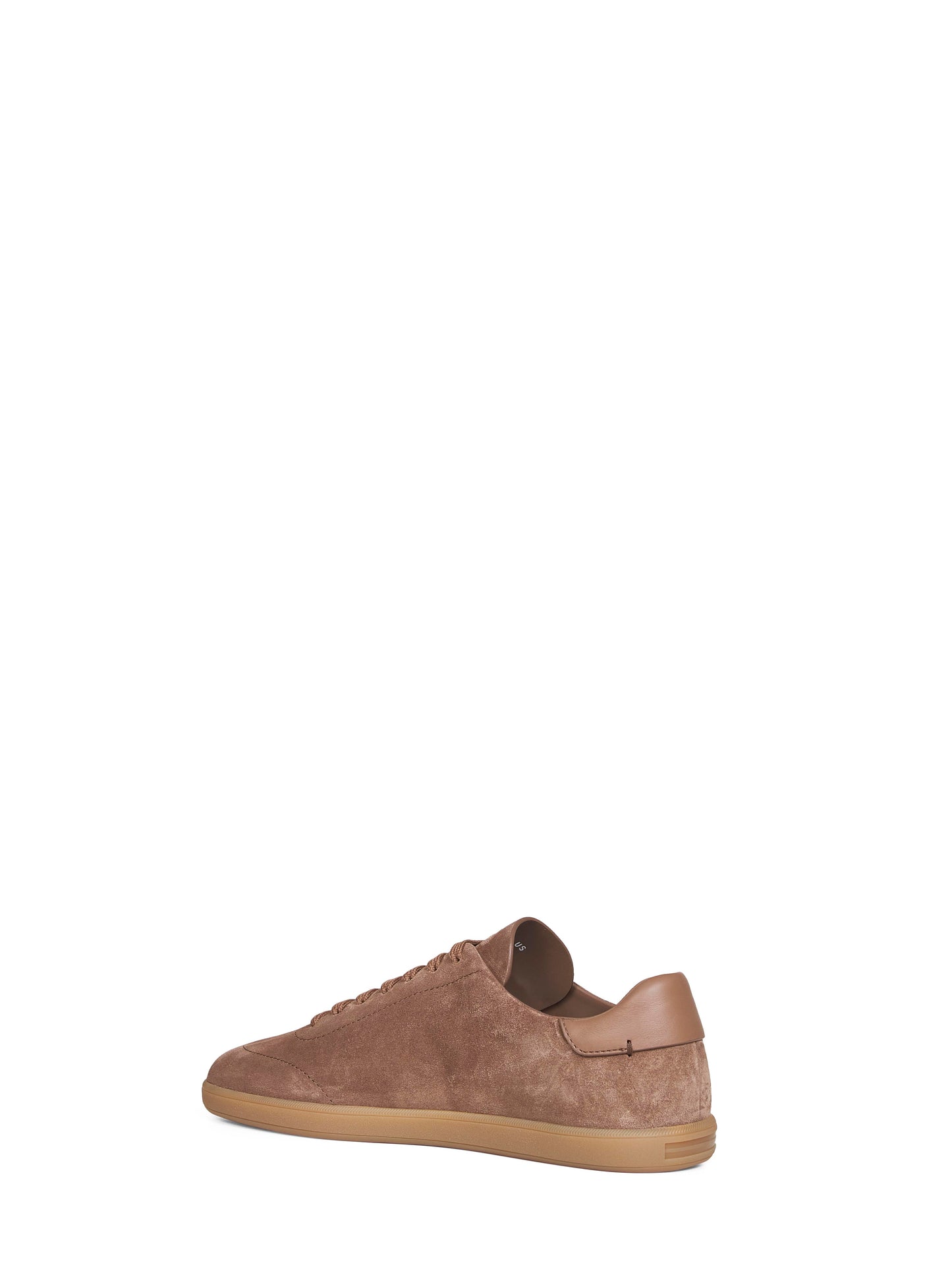 Sneakers basse 232 in pelle scamosciata beige scuro