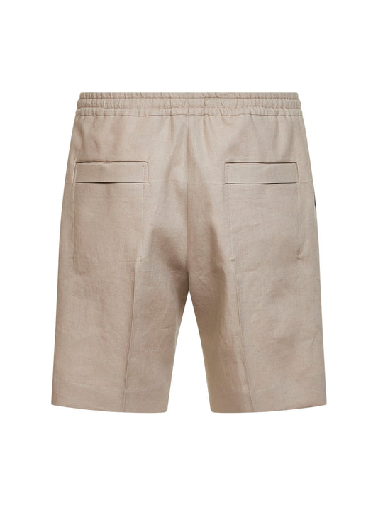 Shorts in Oasi Lino beige chiaro