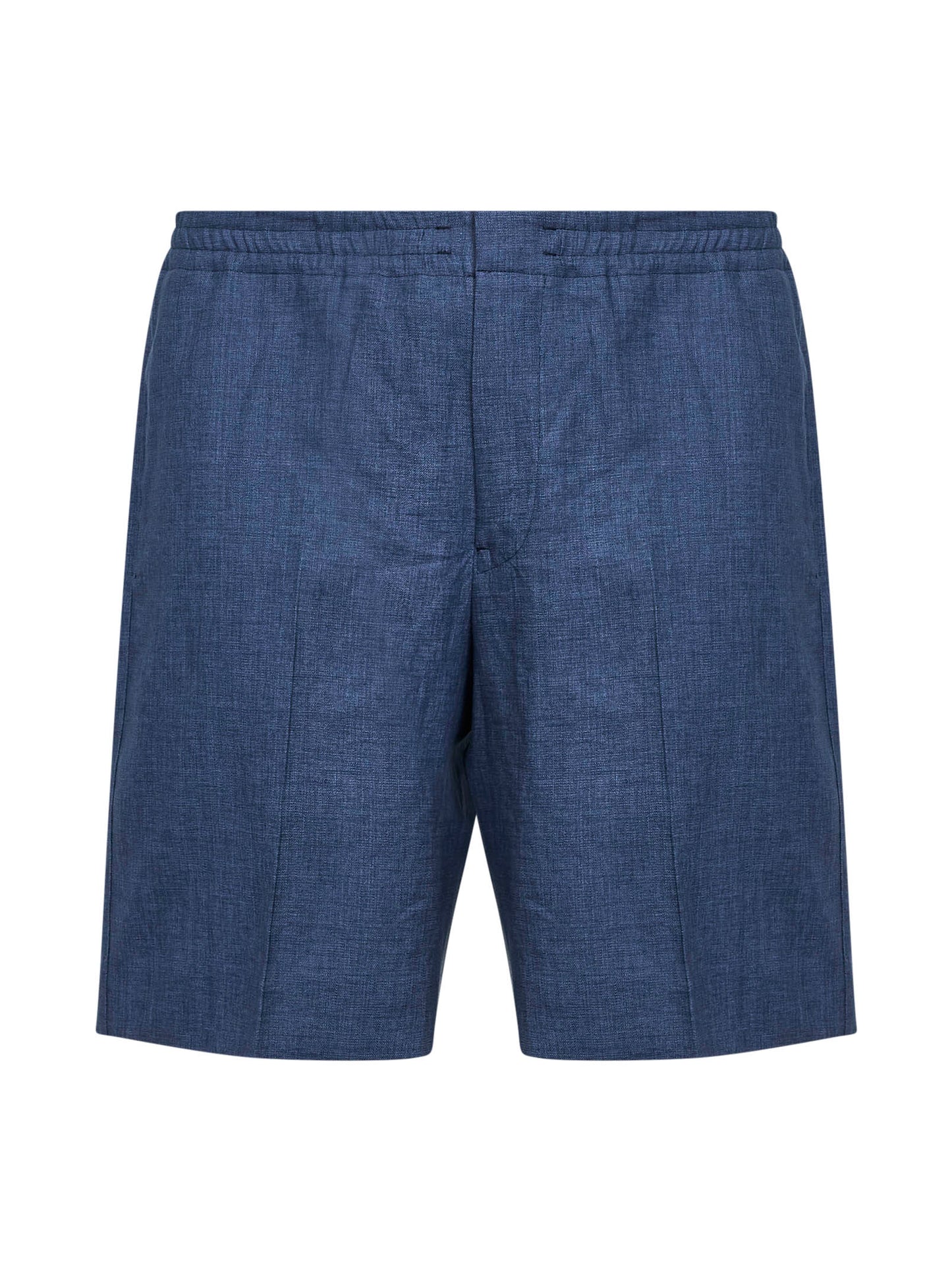 Shorts in Oasi Lino blu navy