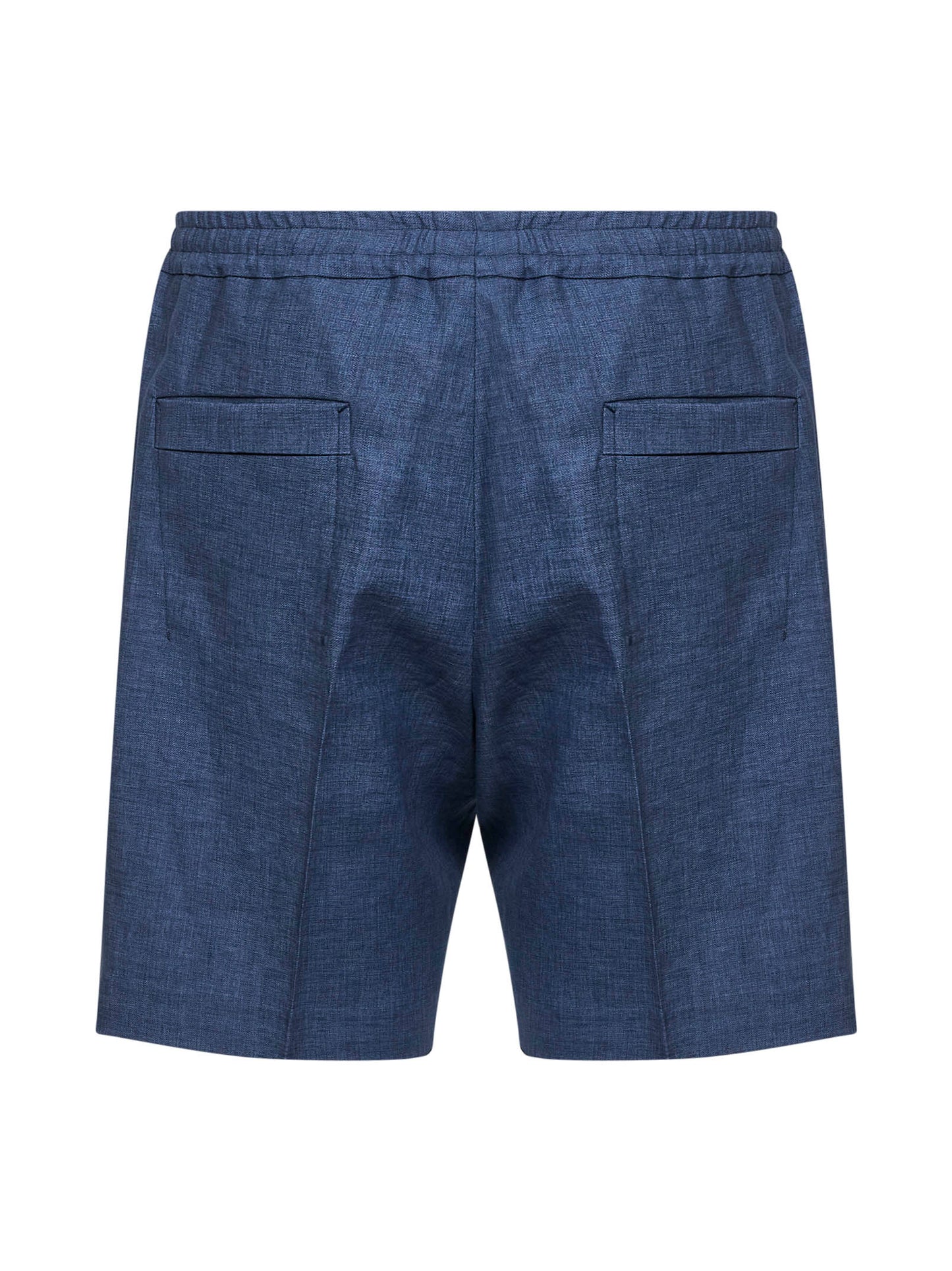 Shorts in Oasi Lino blu navy