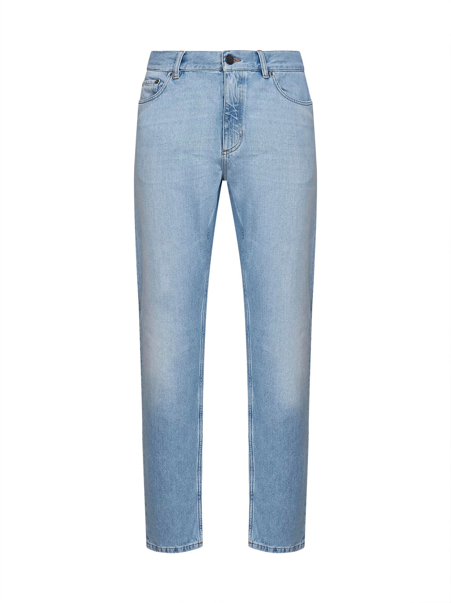 Jeans Roccia in denim di cotone vintage blu