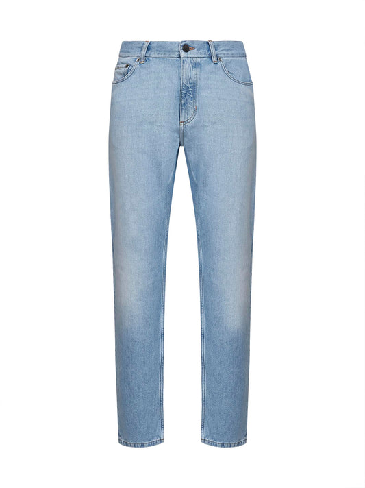 Blue vintage cotton denim Roccia jeans