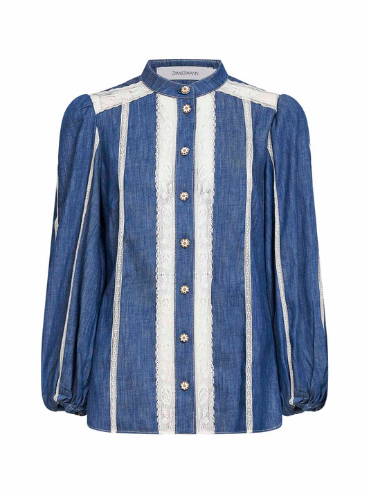 Railway blue denim Awaken shirt