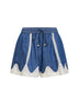 Railway blue denim Awaken shorts