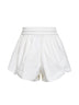 Ivory embroidered cotton poplin Daylight shorts