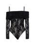 Black lace Rebellion bodysuit