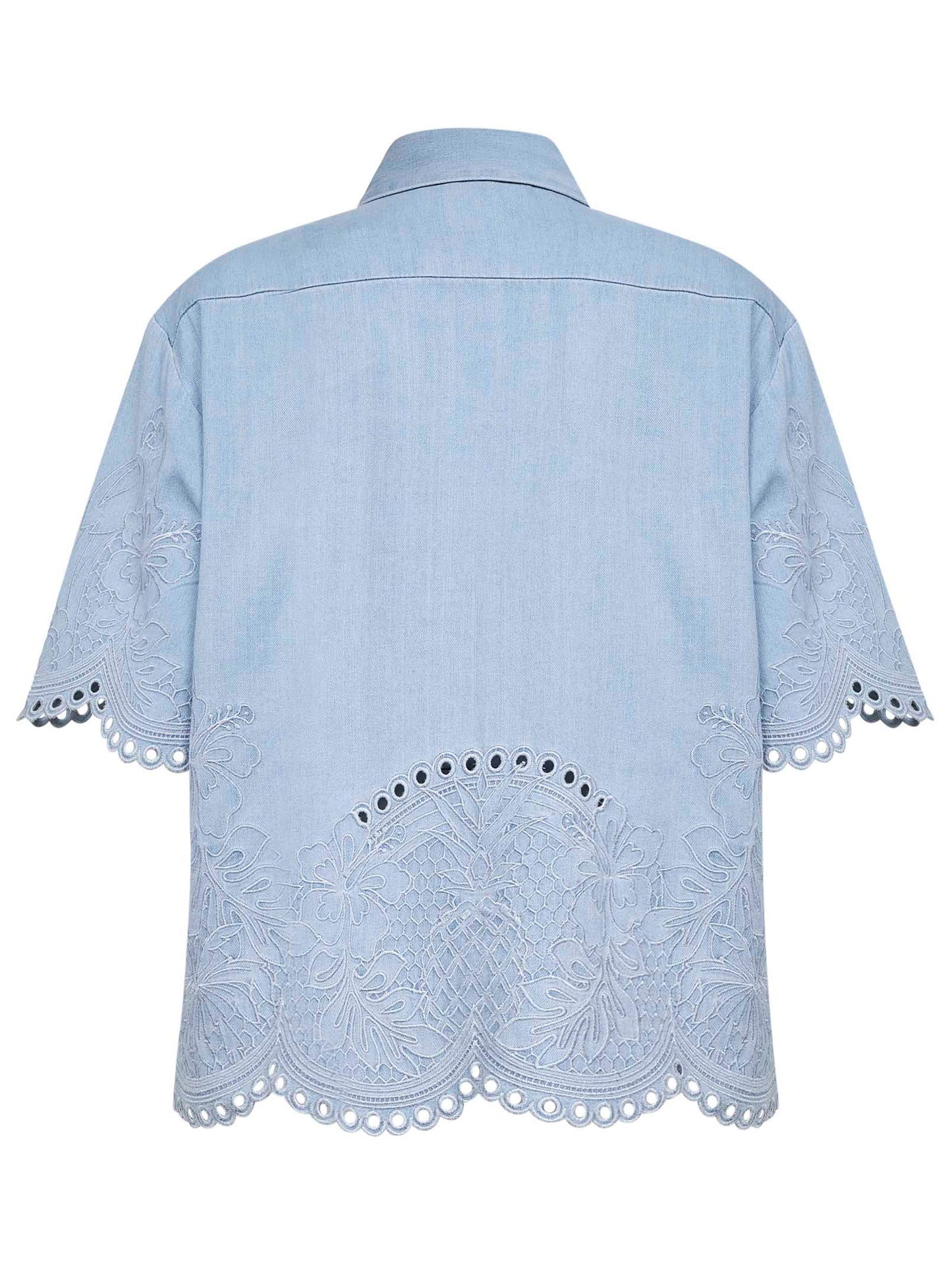 Ice Storm embroidered denim Daylight shirt