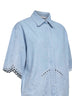 Ice Storm embroidered denim Daylight shirt