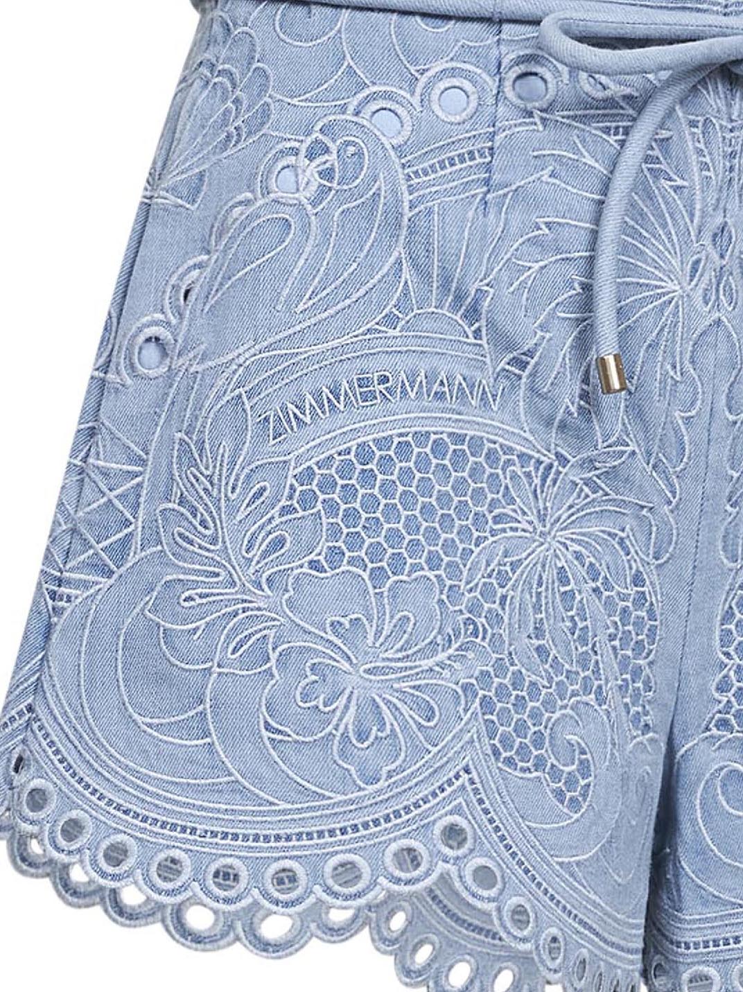 Ice Storm embroidered denim Daylight shorts