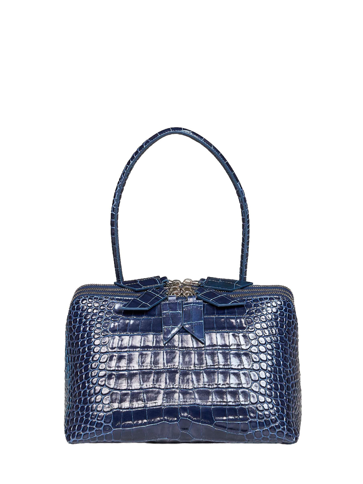 Dark blue "L'altra di Milano" shoulder bag